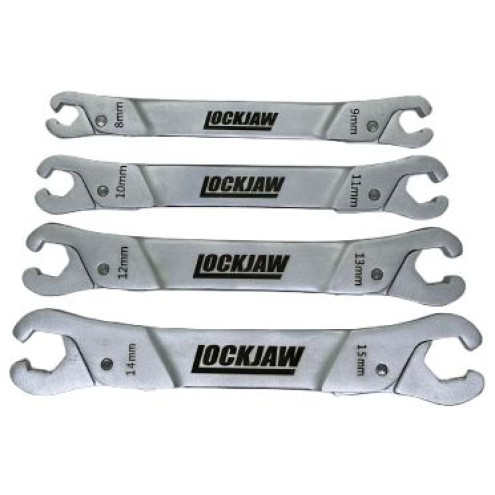 Offener Ratschen Leitungsschlüsselsatz 4- teilig Zoll & Metrisch