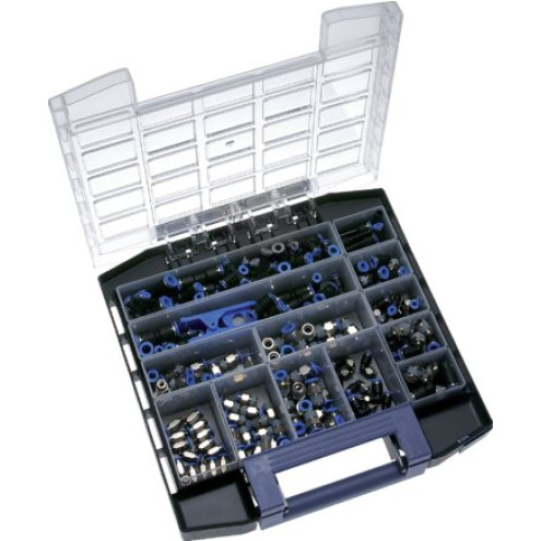 Sortimentsbox Druckluftsteckanschlüsse , 4 - 8 mm, IQS-Steckanschlüsse